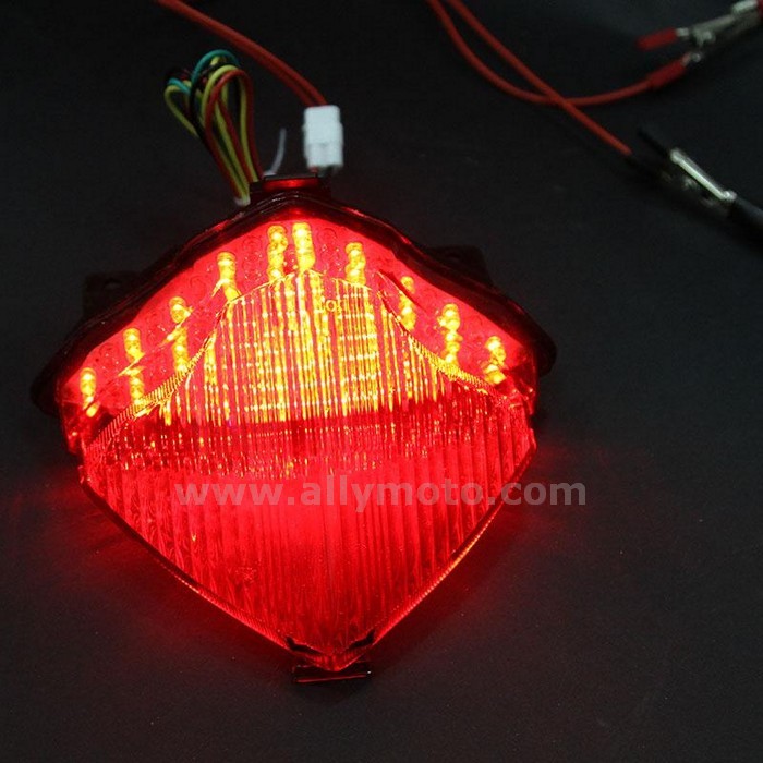 6 Led Tail Light Integrated Rear Brake Lamp Indicator Amber Yamaha Yzf R1 2004-2006@5